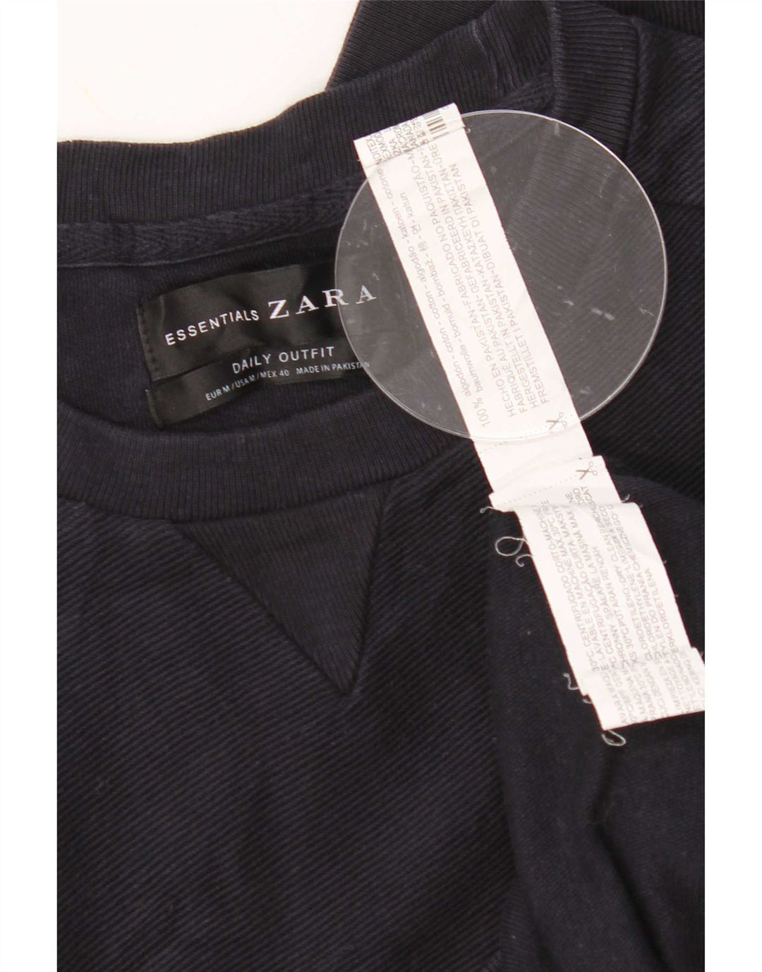 Zara sweatshirt til mænd Medium marineblå bomuld