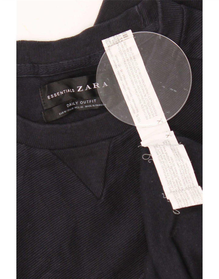 Zara sweatshirt til mænd Medium marineblå bomuld
