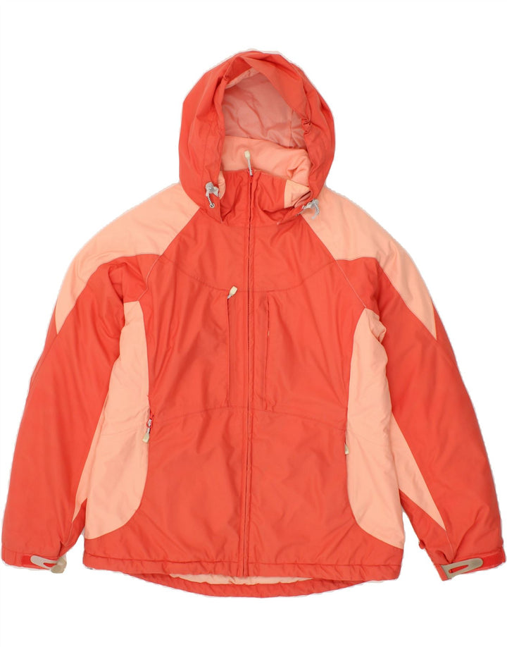 LANDS END Womens Oversized Hooded Padded Jacket UK 6/8 Small Pink Vintage Lands End and Second-Hand Lands End from Messina Hembry 