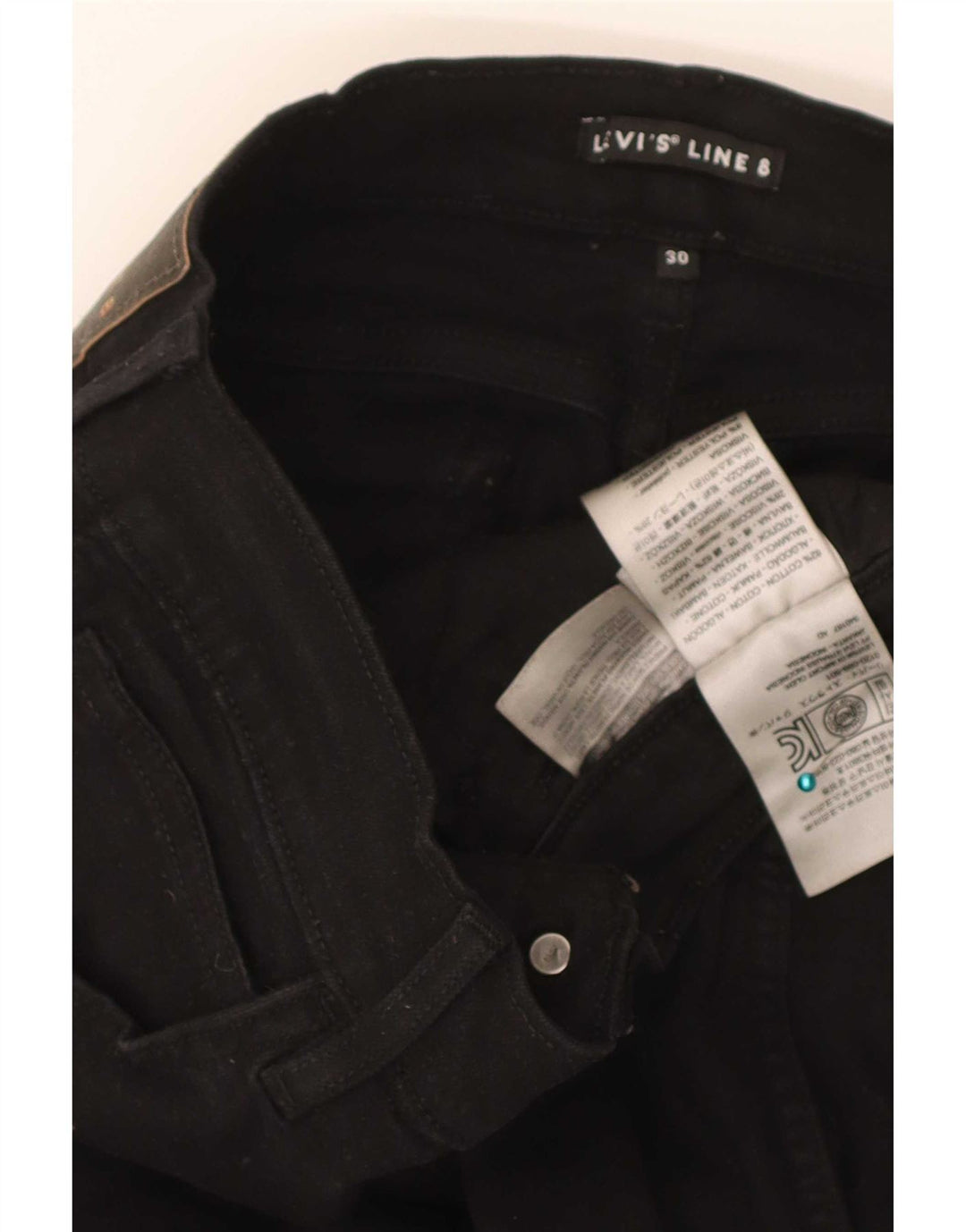 Levi's Skinny Jeans til kvinder W30 L30 Sort bomuld