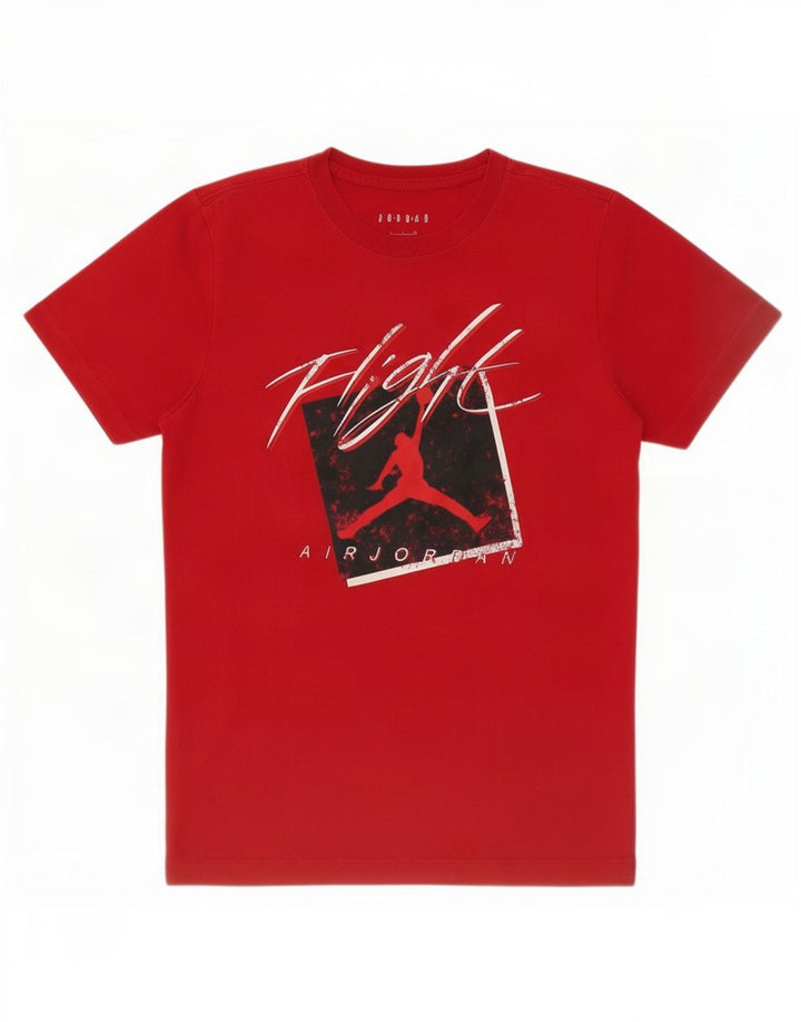 Jordan Herre grafisk T-shirt top lille rød bomuld