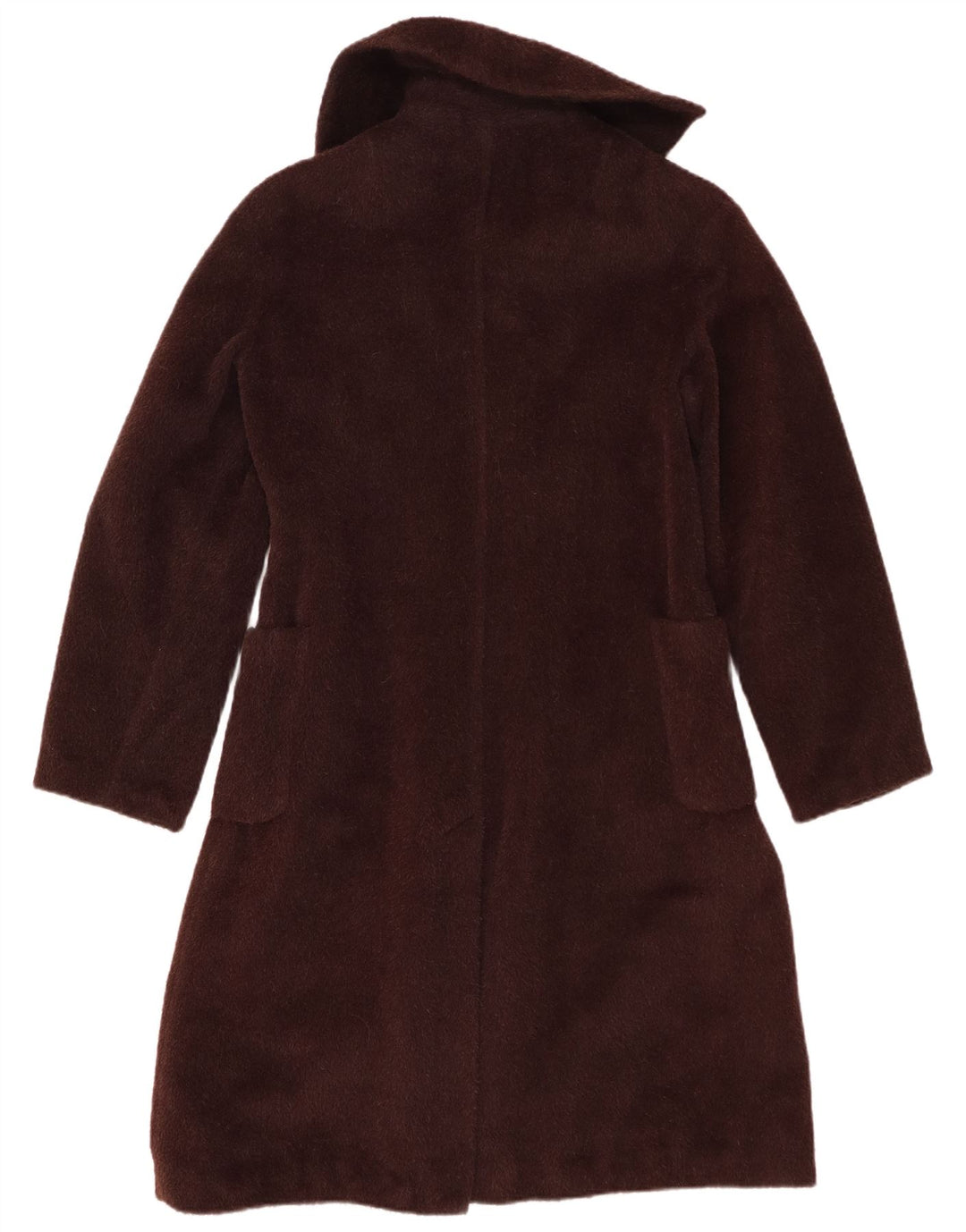 Vintage Dame imiteret Pels Overfrakke EU 40 Medium Brun