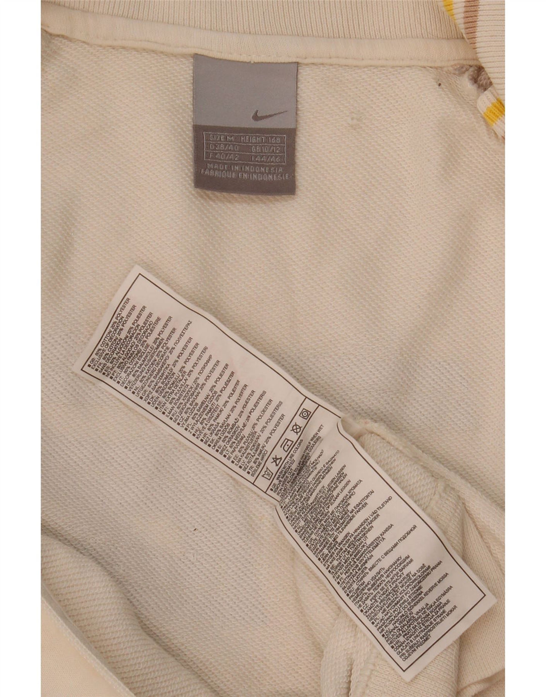 Nike grafisk træningsdragt topjakke til kvinder UK 10/12 Medium White Colourblock