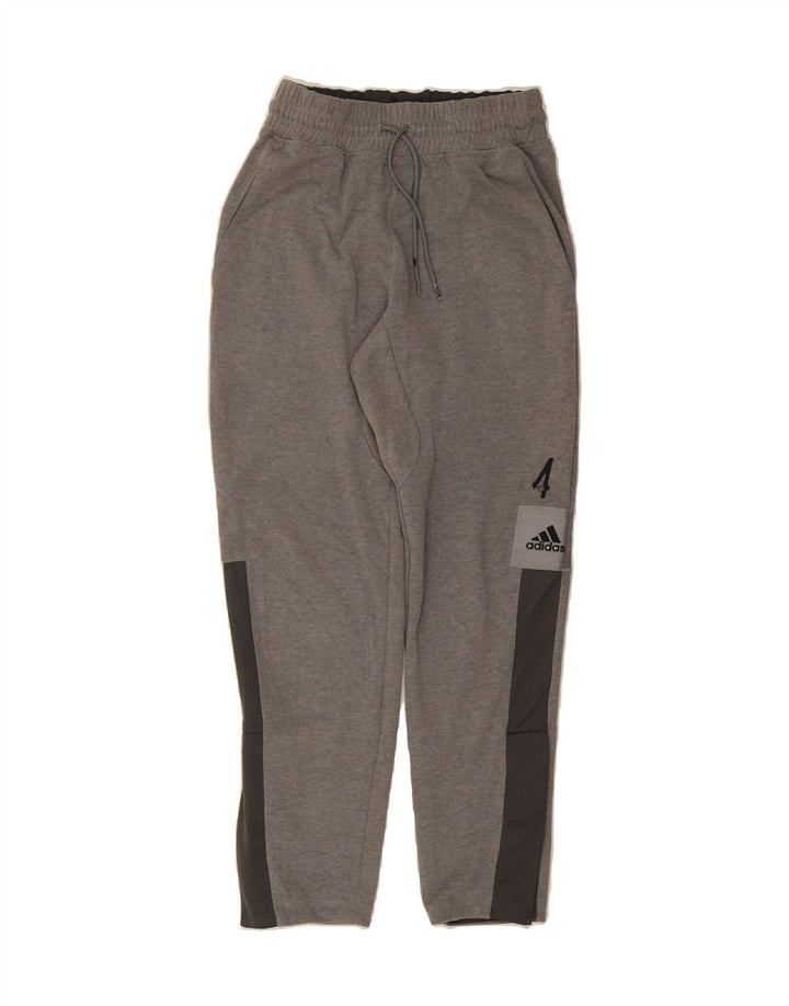ADIDAS Womens Tracksuit Trousers UK 8 Small  Grey Colourblock Polyester Vintage Adidas and Second-Hand Adidas from Messina Hembry 