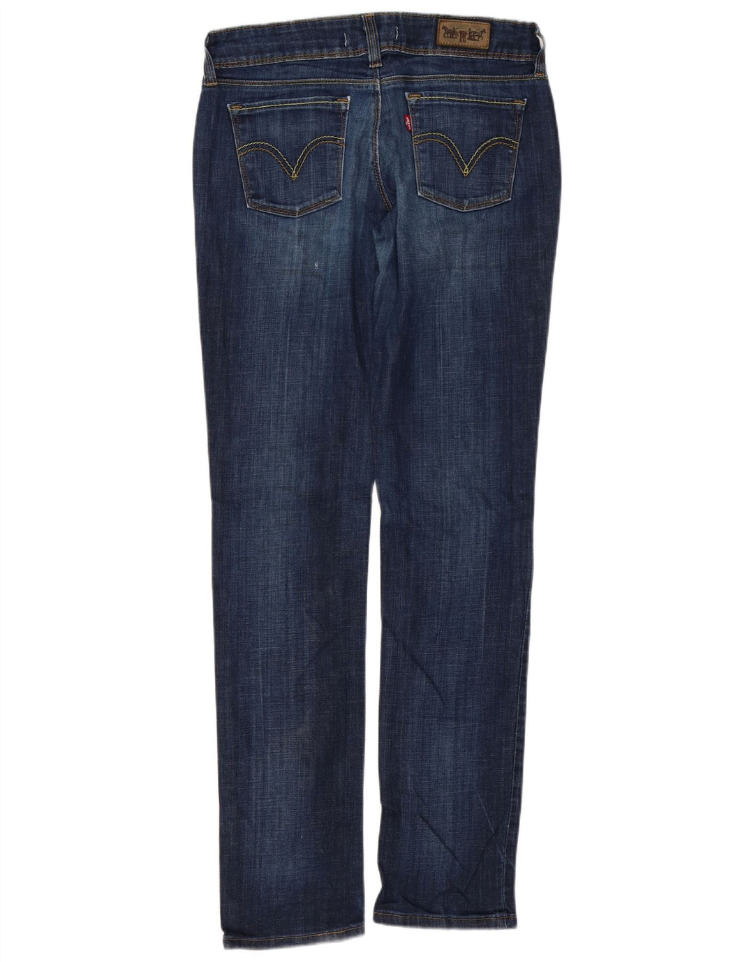 LEVI'S Dame 571 Slim Jeans W30 L34 Marineblå Bomuld