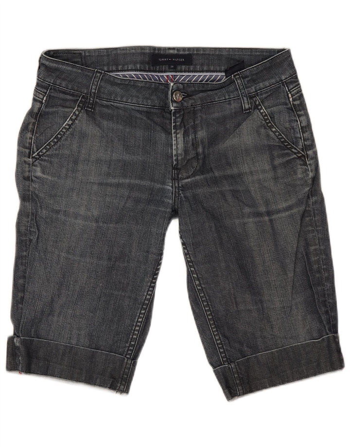 Tommy Hilfiger Bermuda-denimshorts til kvinder W28 Mellemblå bomuld