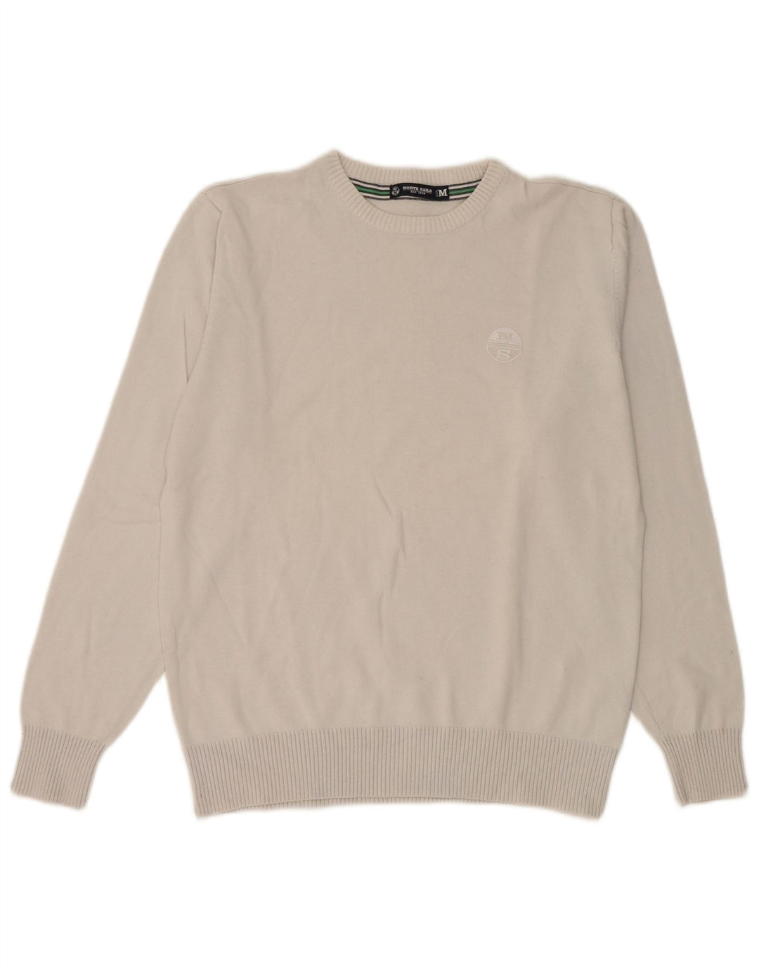 North Sails Dame sweater med rund hals DK 14 Medium Grå Bomuld