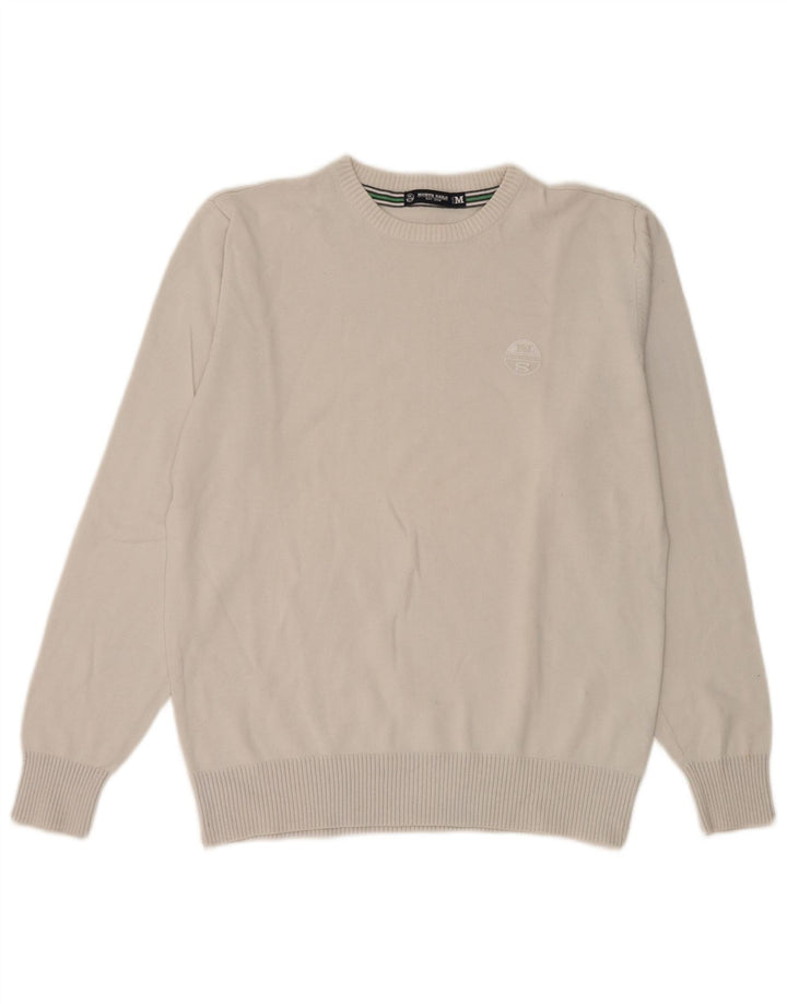 North Sails Dame sweater med rund hals DK 14 Medium Grå Bomuld
