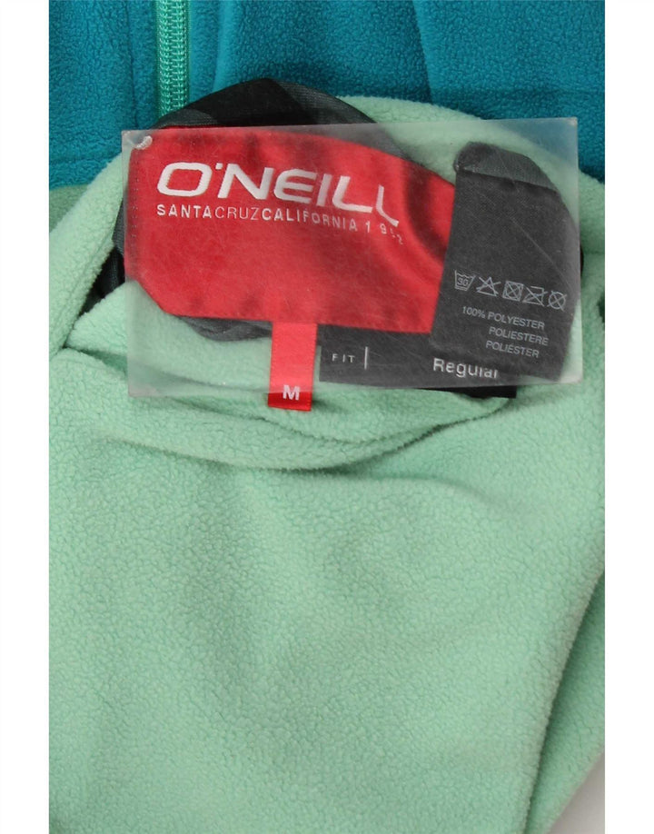 O'Neill dame fleecejakke med hætte UK 12 Medium Green Colourblock