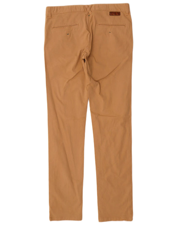 Zara Herre Slim Chino Bukser EU 42 Large W32 L34 Beige