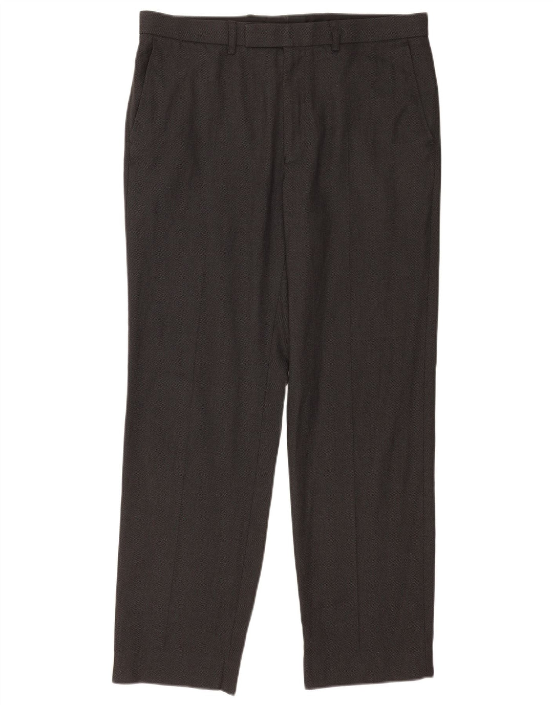 Marks & Spencer Straight Suit Bukser til mænd W34 L31 Grå polyester