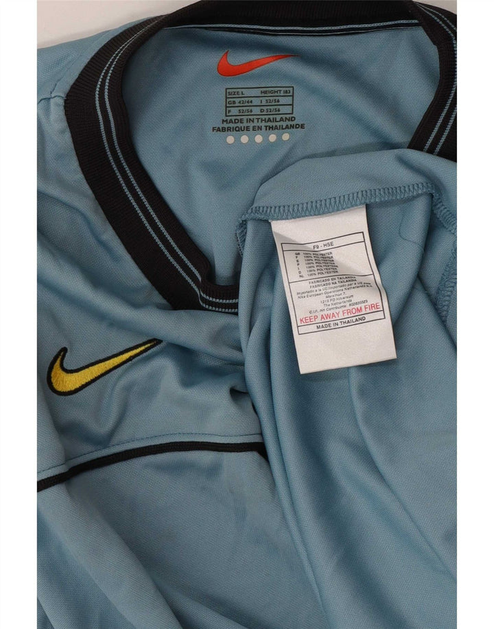 Nike Herre Inter Milan T-Shirt Top UK 42/44 Stor Blå Polyester