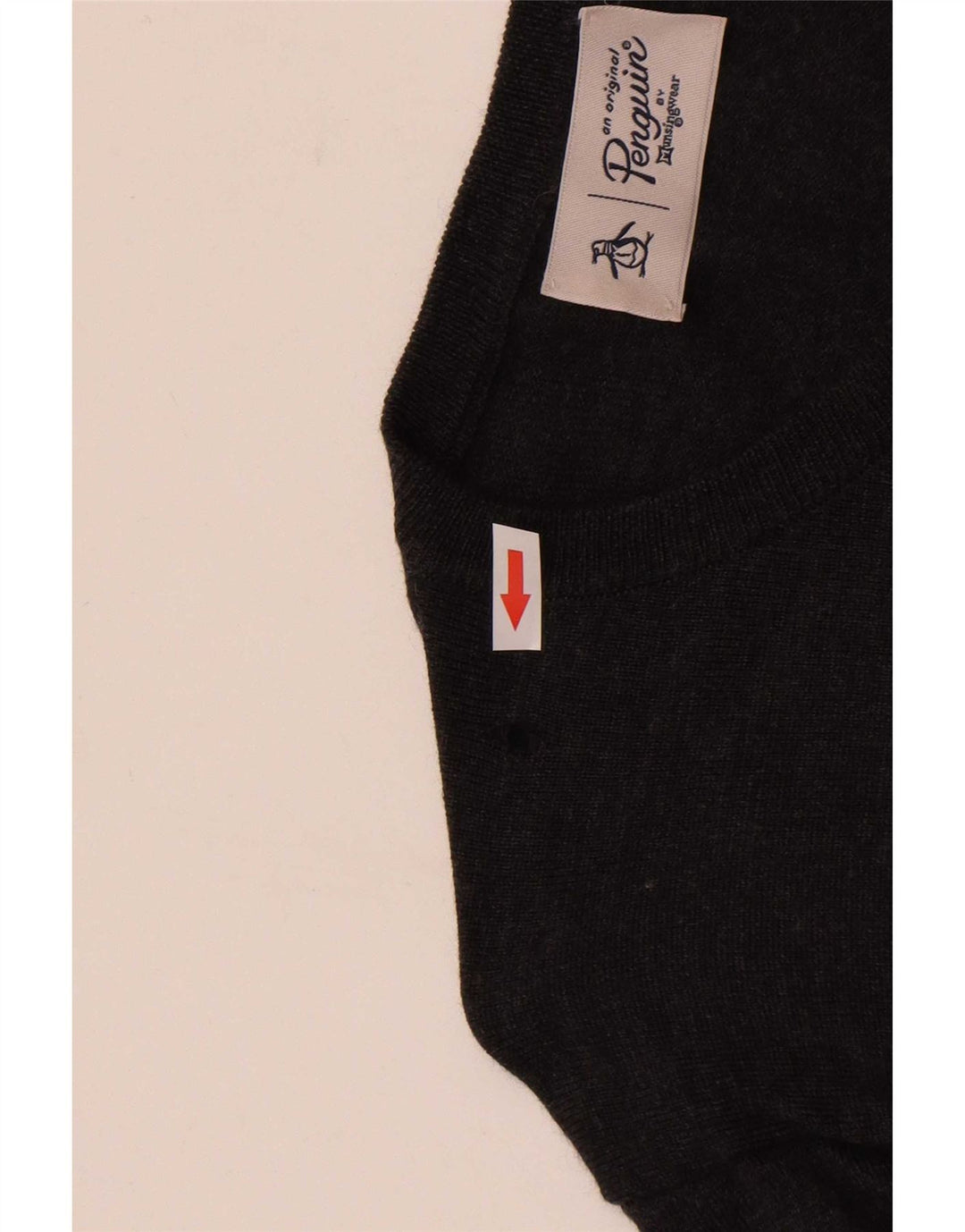 Penguin Herre Boat Neck Jumper Sweater XL Grå Merinould