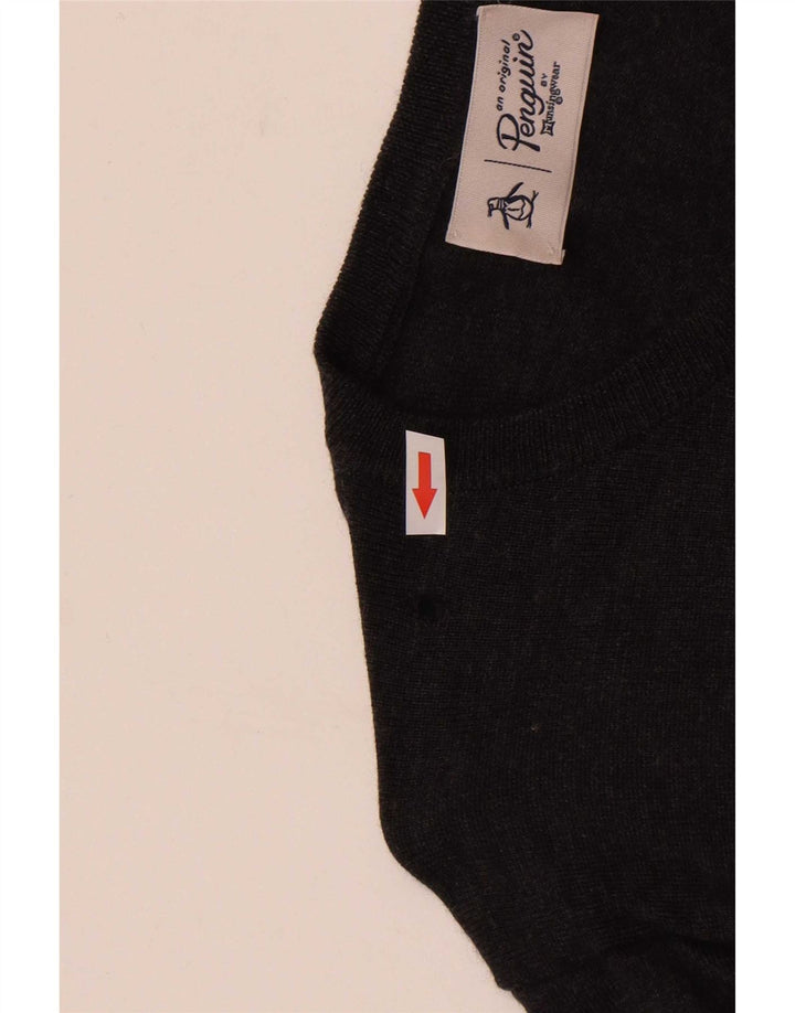 Penguin Herre Boat Neck Jumper Sweater XL Grå Merinould
