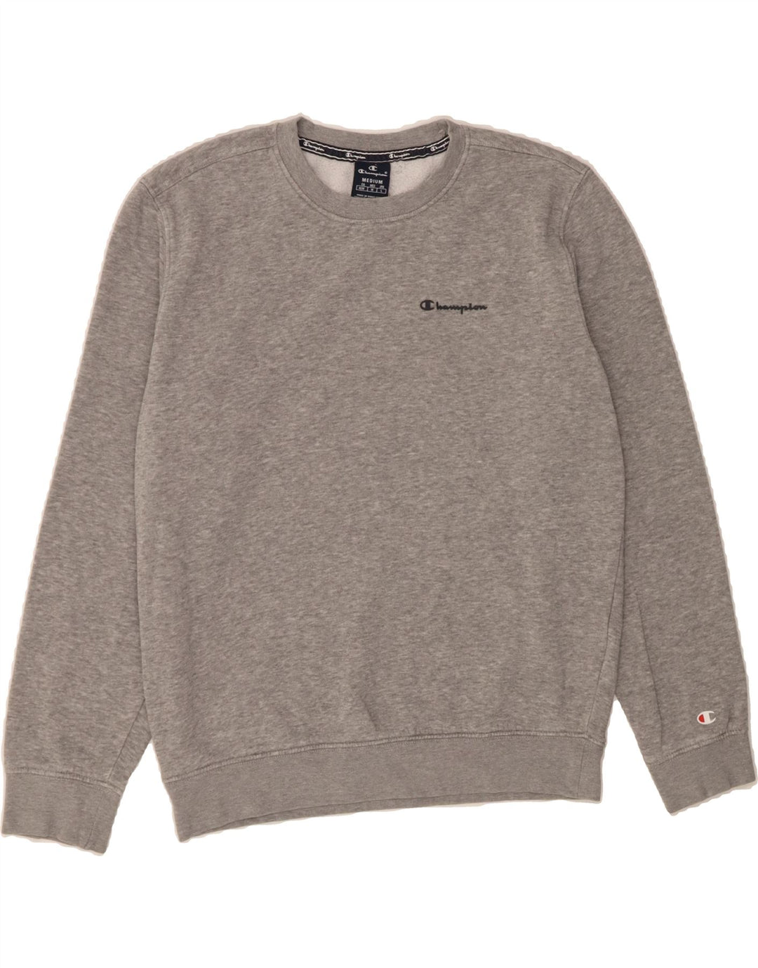 CHAMPION Womens Sweatshirt Jumper UK 14 Medium Grey Cotton Vintage Champion and Second-Hand Champion from Messina Hembry 