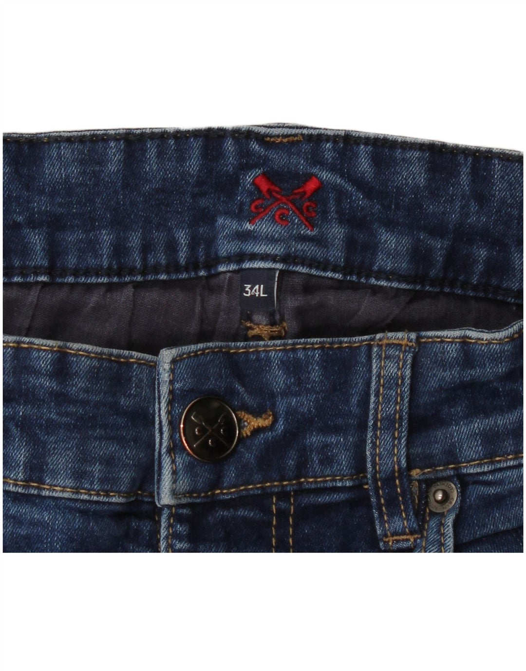 Crew Beklædning Herre Slim Jeans W32 L34 Blå