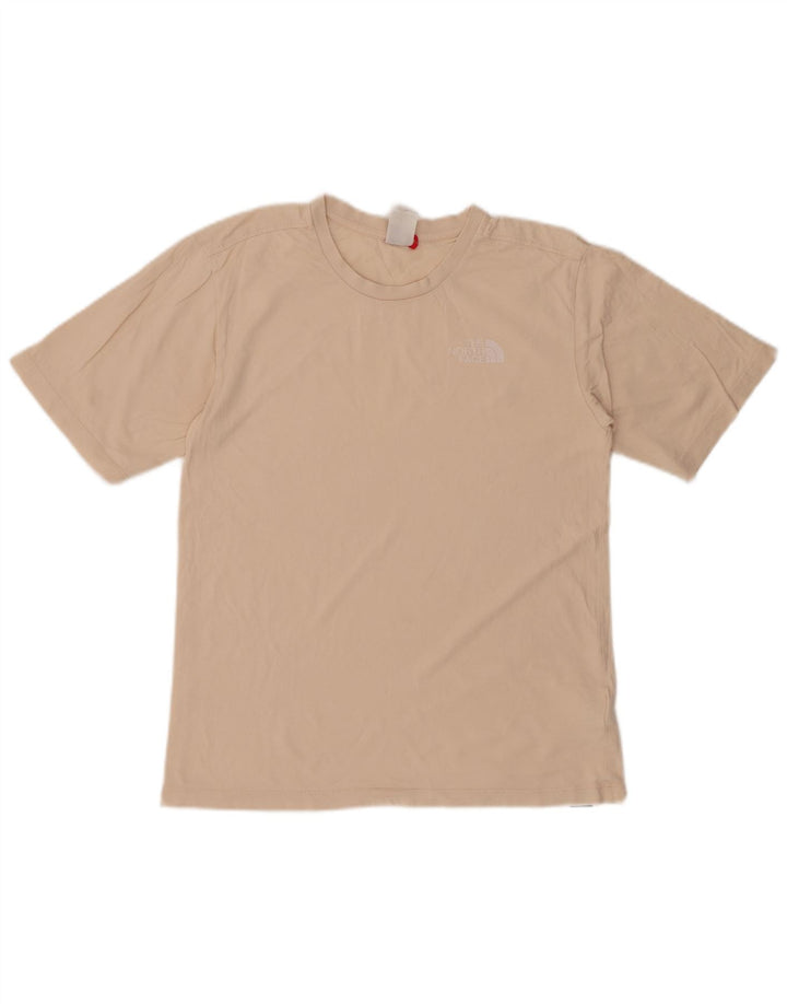 THE NORTH FACE T-shirt top til kvinder UK 6 XS Beige Bomuld