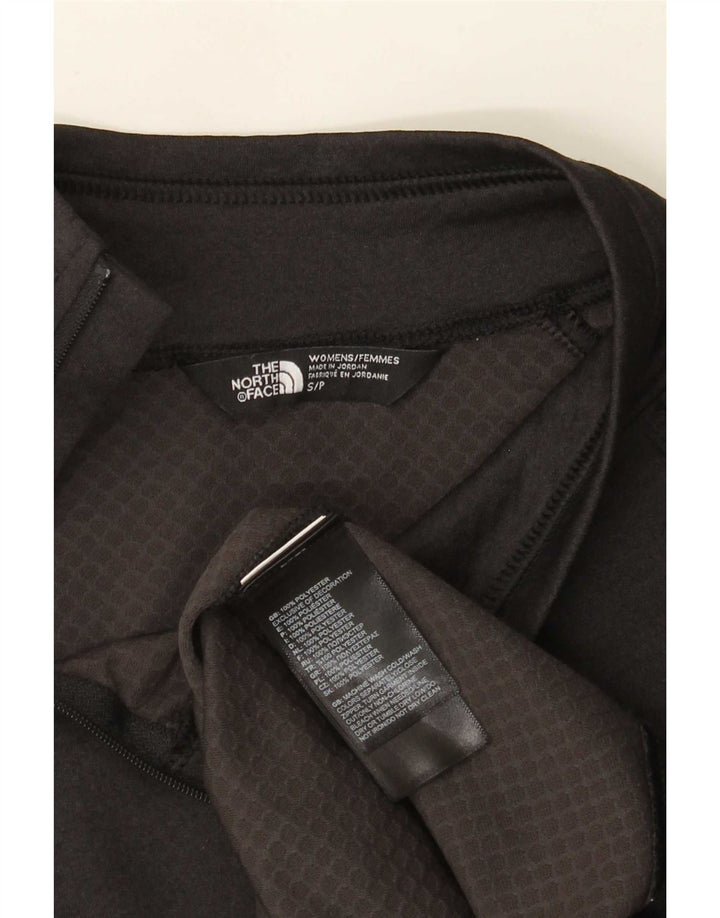 The North Face Womens Zip Neck Pullover Tracksuit Top UK 10 Small Black