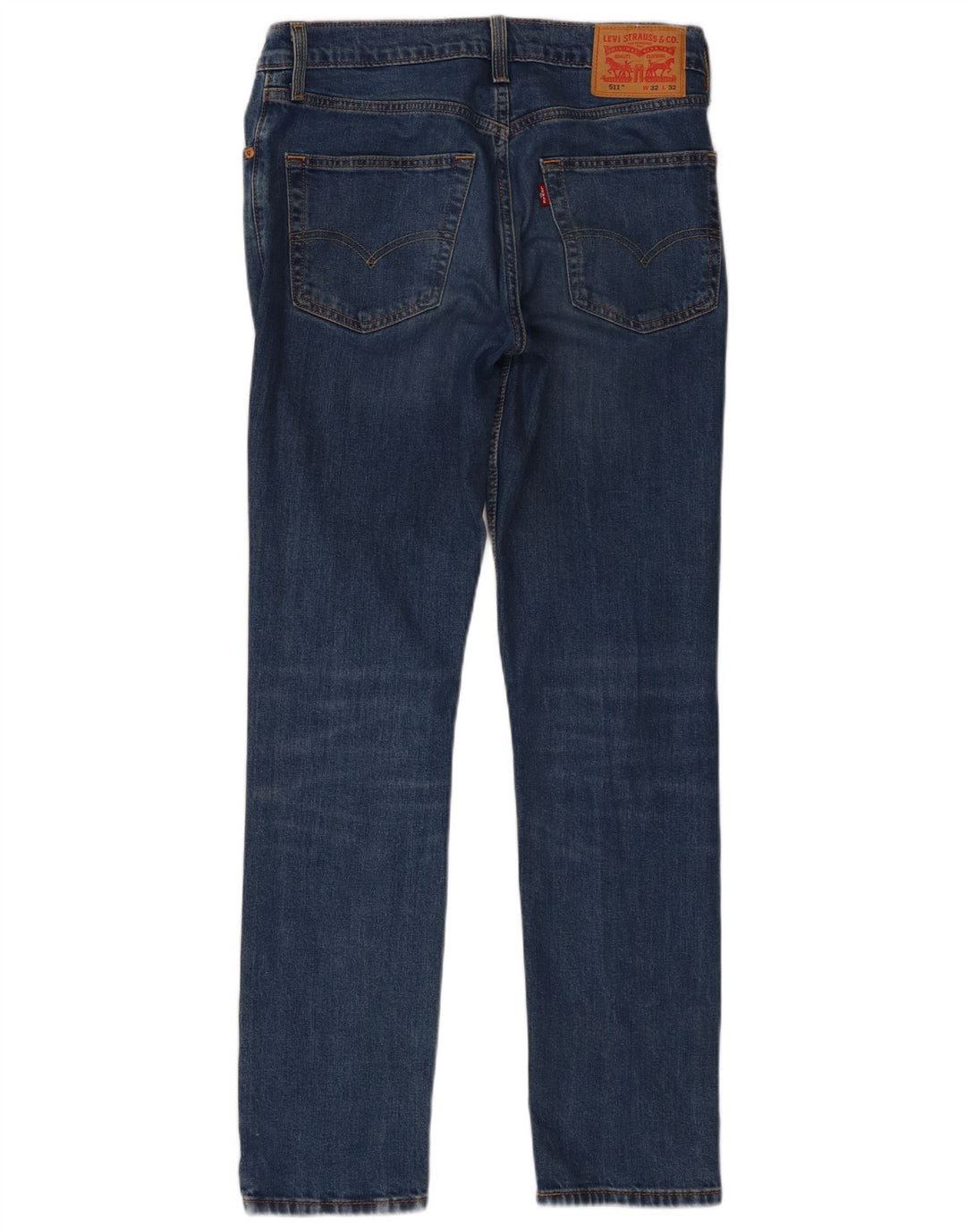 Levi's Herre 511 Slim Jeans W32 L32 Blå Bomuld