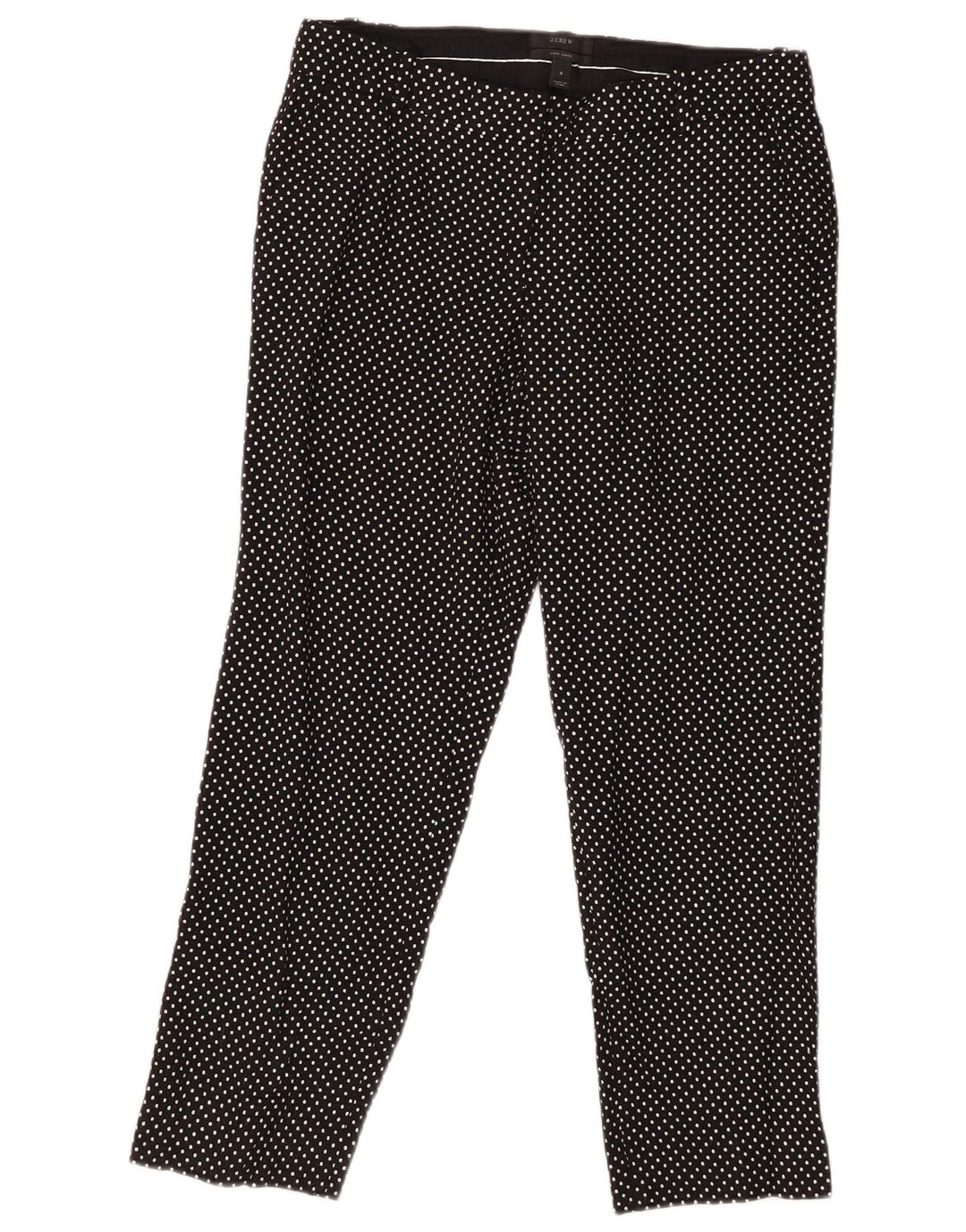 J. CREW Dame Slim Capri Bukser US 6 Medium W30 L25 Sort Plettet