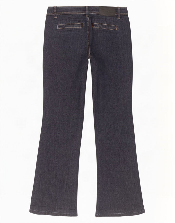 Benetton Dame Flared Jeans IT 42 Medium W30 L31 Navy Blue