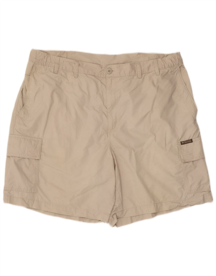 Columbia Herre Cargo Shorts W38 XL Hvid Bomuld