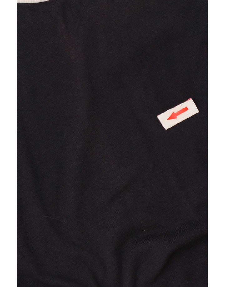 Cos Herre T-Shirt Top Medium Marineblå Bomuld