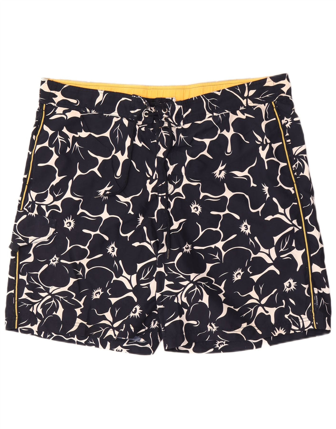 Nautica badeshorts til mænd XL marineblå blomsterpolyester
