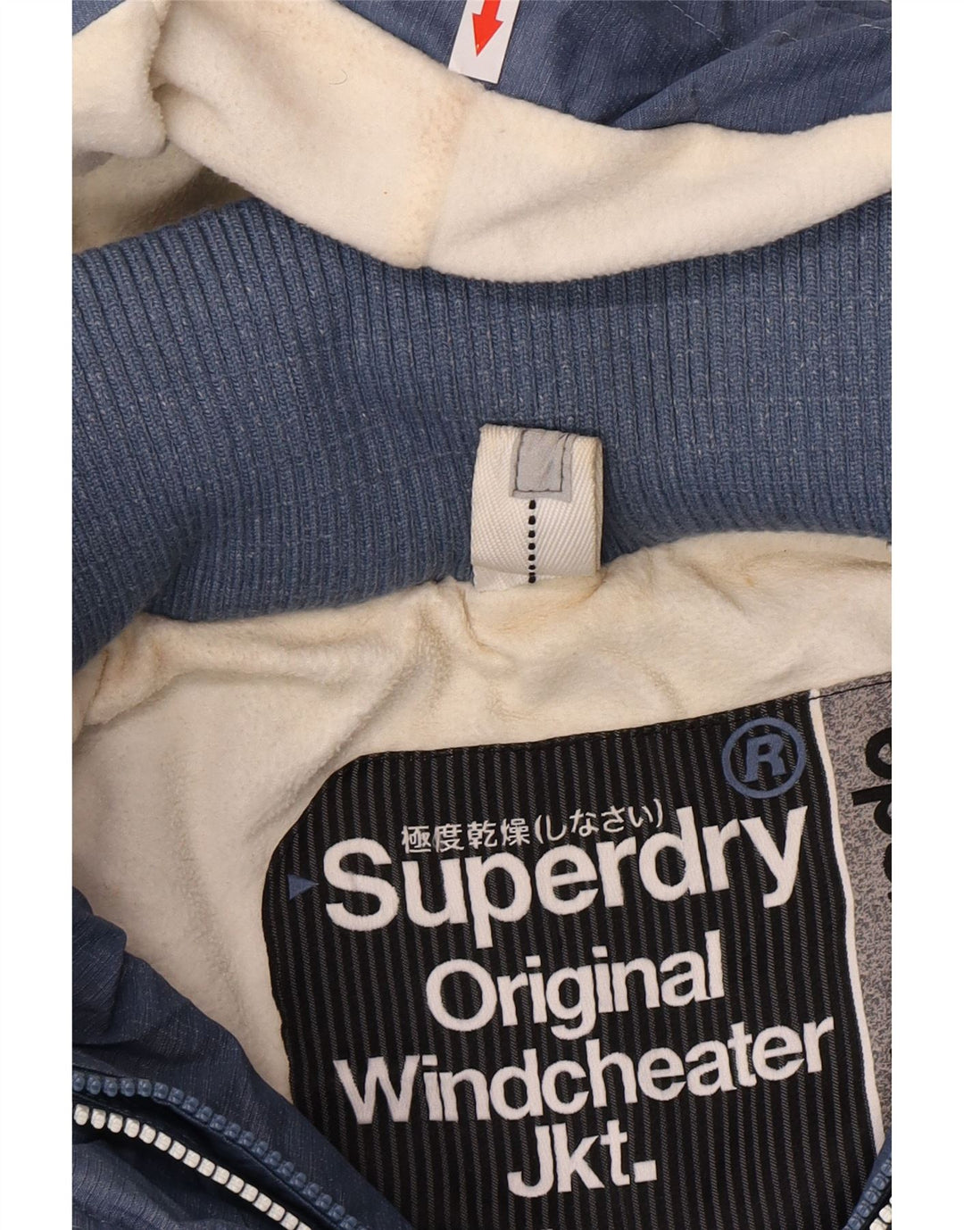 Superdry Graphic Windbreaker Jacket til kvinder UK 14 Medium Blue