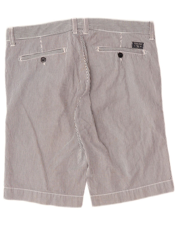 Woolrich Chino Shorts til mænd W33 Medium Marineblå Nålestribet bomuld