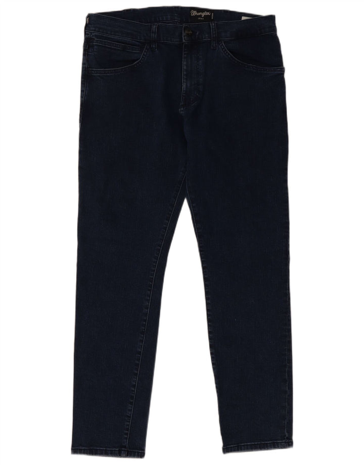 Wrangler Herre Bryson Skinny Jeans W36 L30 Blå Bomuld