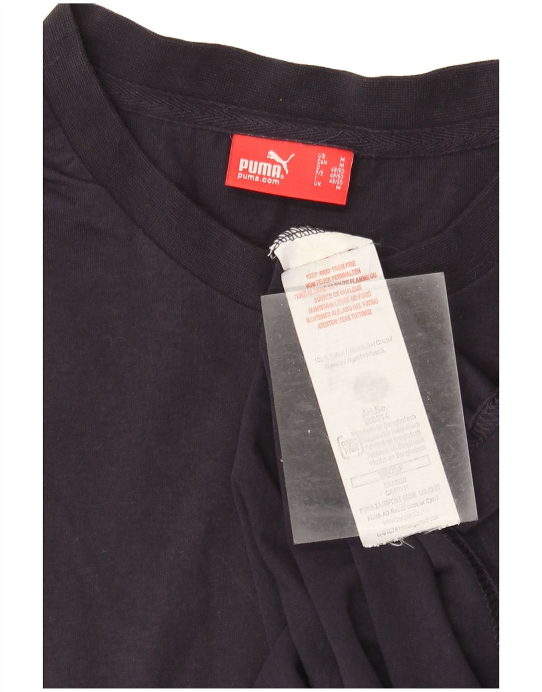 Puma herre T-shirt top mellem marineblå bomuld