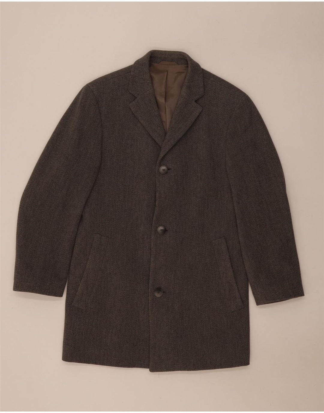 Hugo Boss Herre Overfrakke UK 38 Medium Grå