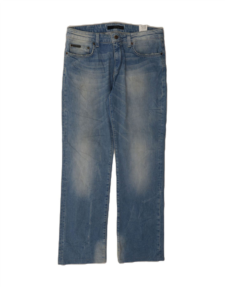 CALVIN KLEIN Womens Straight Jeans W33 L31 Blue Cotton Vintage Calvin Klein and Second-Hand Calvin Klein from Messina Hembry 
