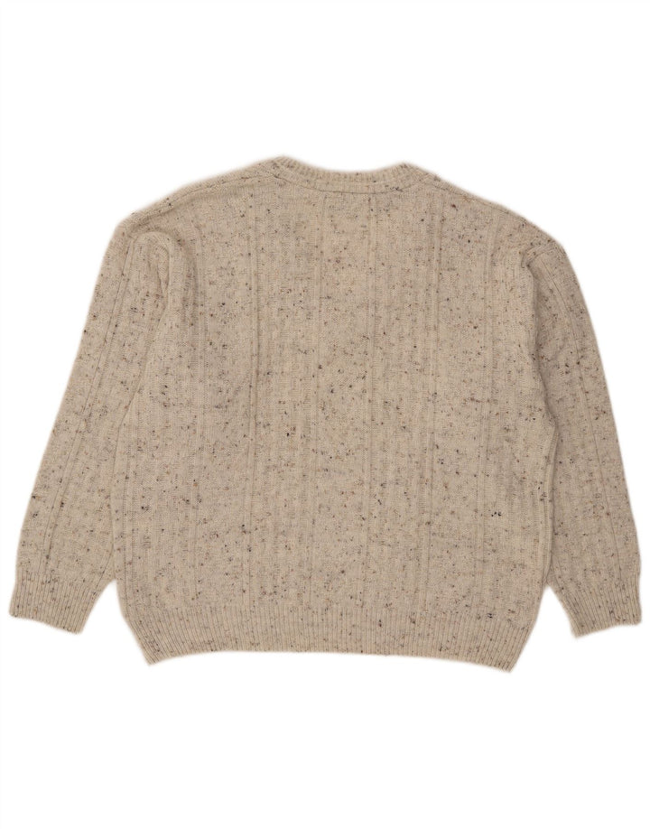 Canda Herre V-hals sweater Medium Grey Flecked Acryl