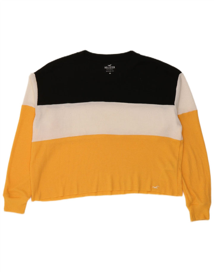 HOLLISTER Womens Crew Neck Jumper Sweater UK 6 XS Multicoloured