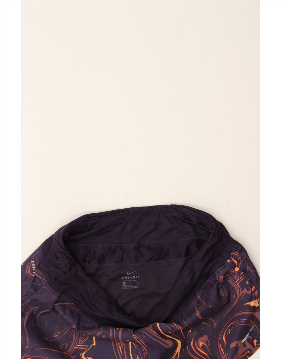 NIKE Womens Dri Fit Sport Shorts UK 14 Medium Navy Blue Polyester Vintage Nike and Second-Hand Nike from Messina Hembry 