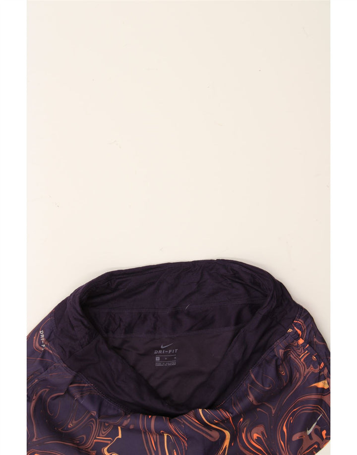 NIKE Womens Dri Fit Sport Shorts UK 14 Medium Navy Blue Polyester Vintage Nike and Second-Hand Nike from Messina Hembry 