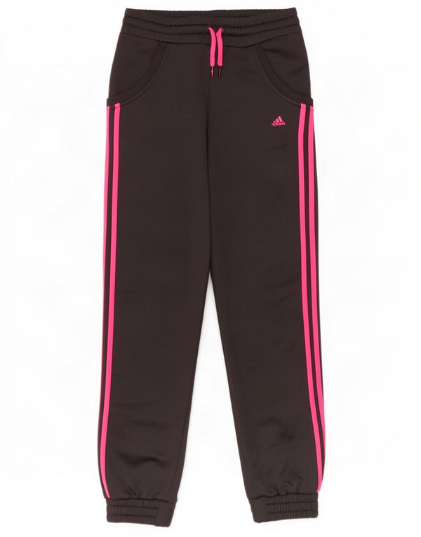 Adidas Pige Træningsdragt Bukser Joggers 13-14 År Sort Polyester