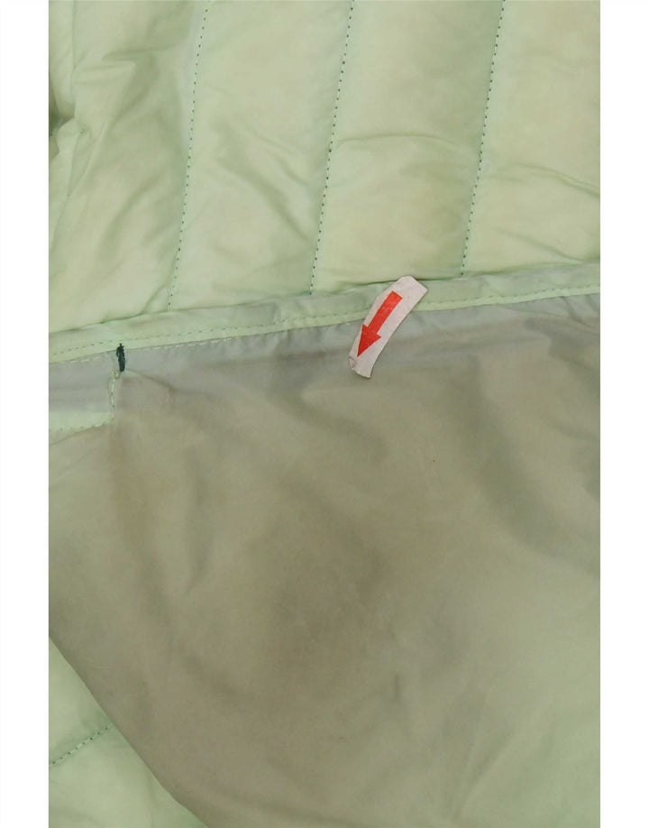 Mountain Warehouse Dame hættepolstret jakke UK 14 Medium Green Nylon