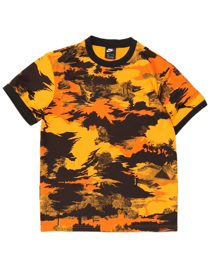 Nike T-shirt top lille orange camouflage polyester