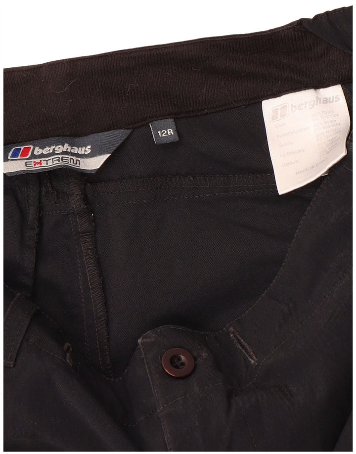 Berghaus Dame Straight Cargo Trousers UK 12 Medium W32 L31 Sort Nylon