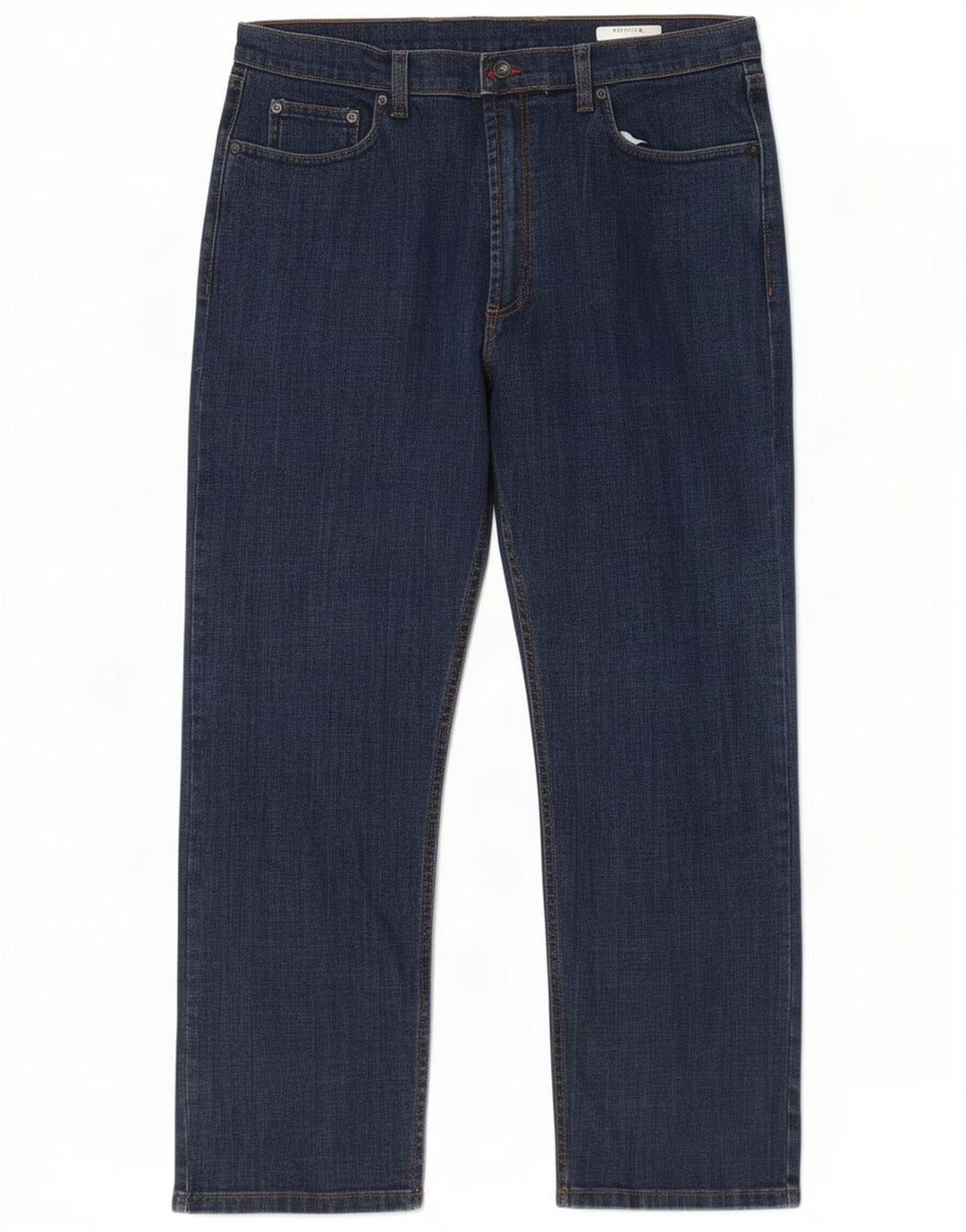 Marks & Spencer Herre Regular Straight Jeans W38 L29 Blå Bomuld