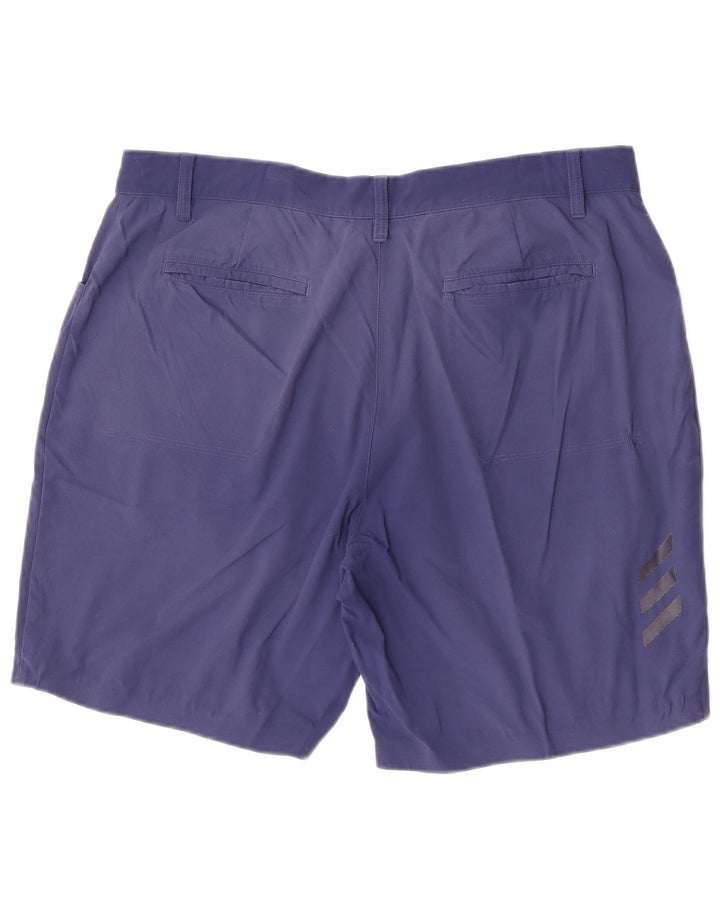 Adidas Casual Shorts til mænd W36 store blå nylon