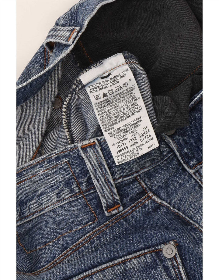 Levi's Mens Engineered Straight Jeans W30 L34 blå bomuld