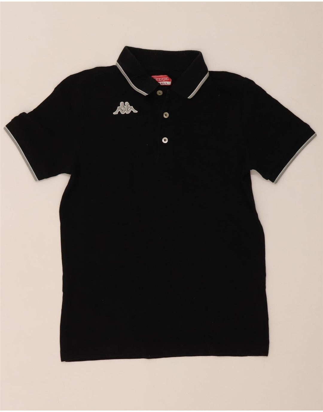 Kappa herre polo shirt lille sort bomuld
