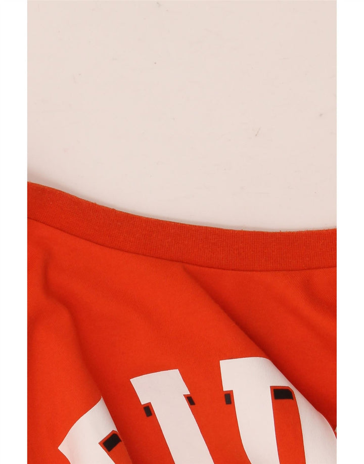 Adidas Grafisk T-shirt top til mænd, stor orange
