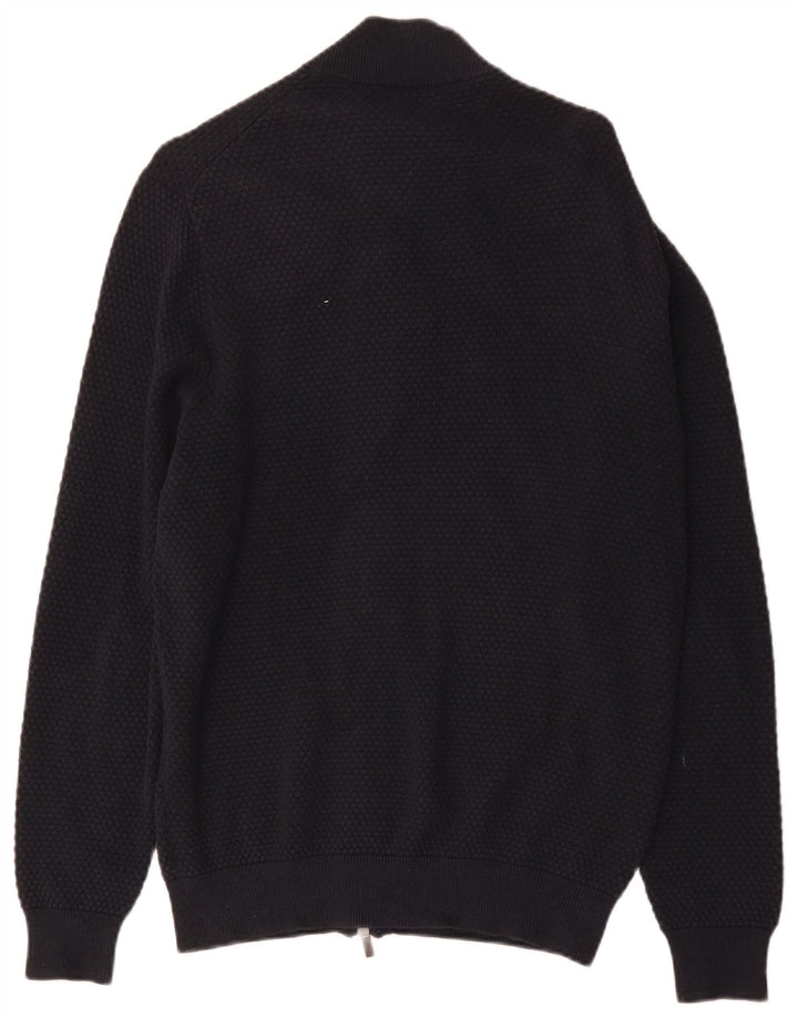 Massimo Dutti Herre Cardigan Sweater 2XL Marineblå Bomuld