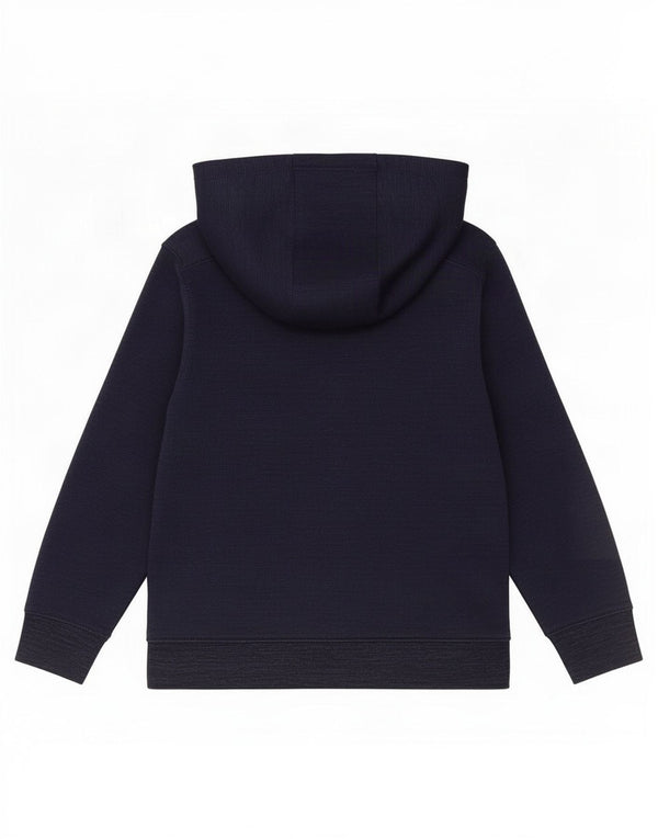 Nike drenge Dri Fit grafisk hættetrøje med lynlås 5-6 år medium marineblå