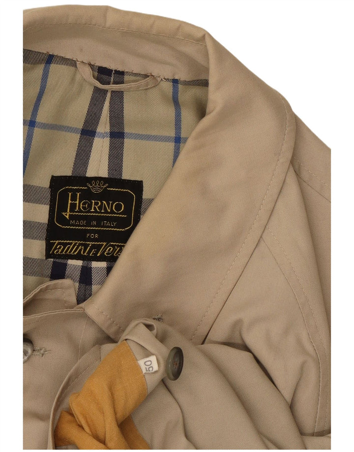 Herno Trench Coat til mænd IT 50 Large Beige